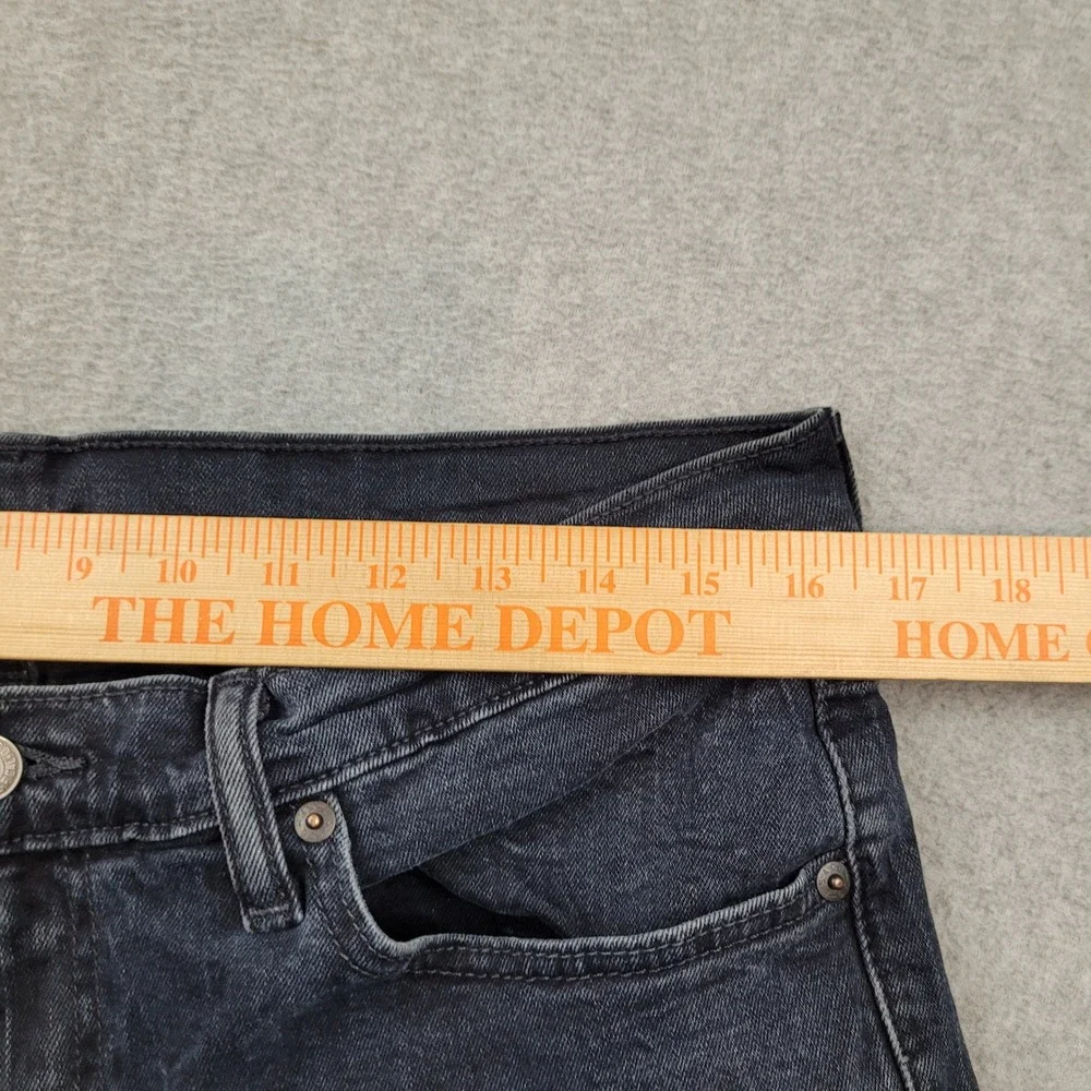 Levi's 511 Slim Fit‎ Jeans Mens 36x30 Black Denim Stretch 04511-2371